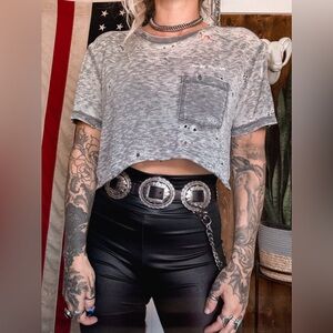 Harley x TrashxHaus Burnout Crop